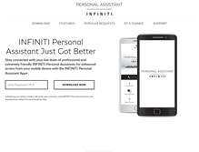Tablet Screenshot of infinitipersonalassistantapp.com